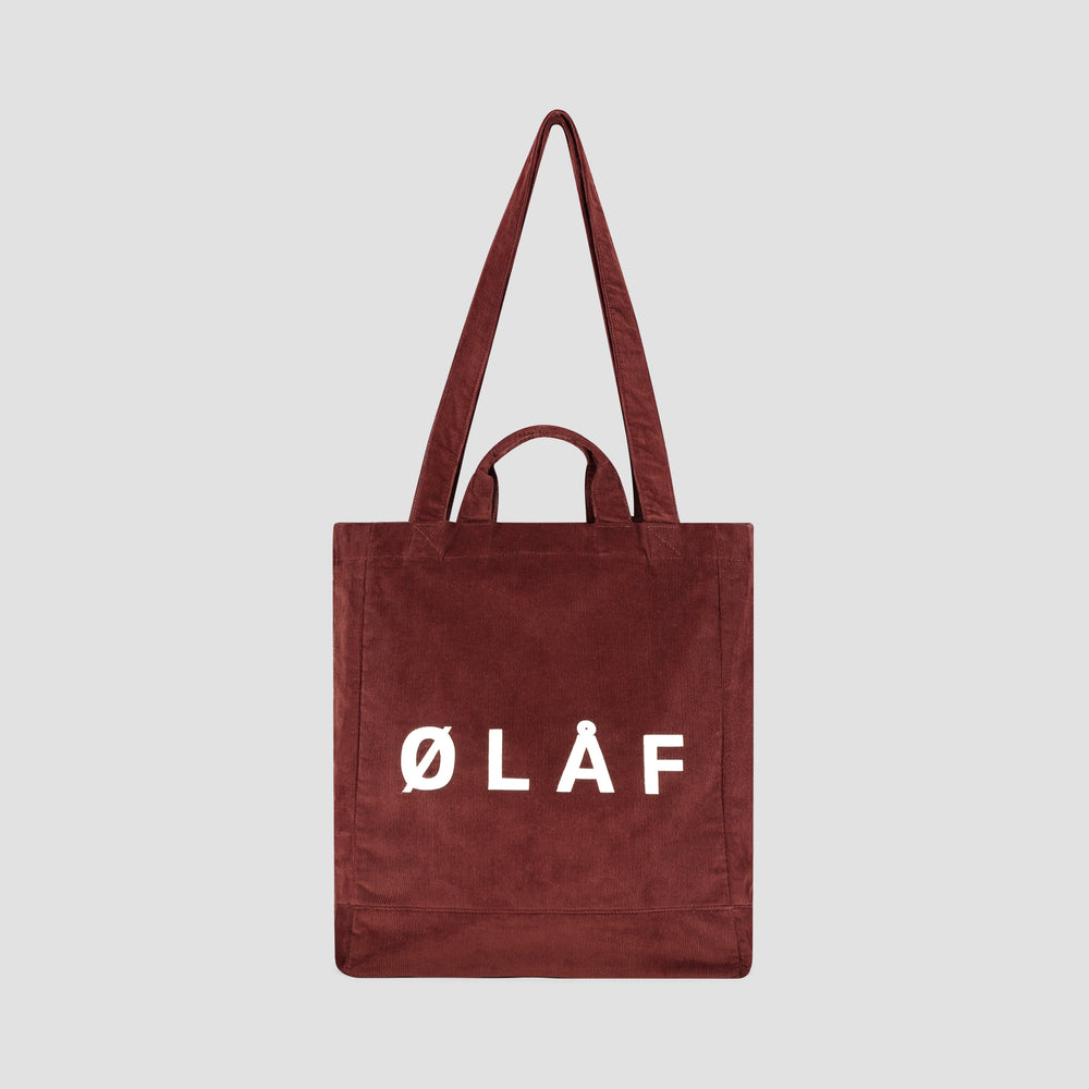 CORDUROY TOTE BAG | RUM RAISIN