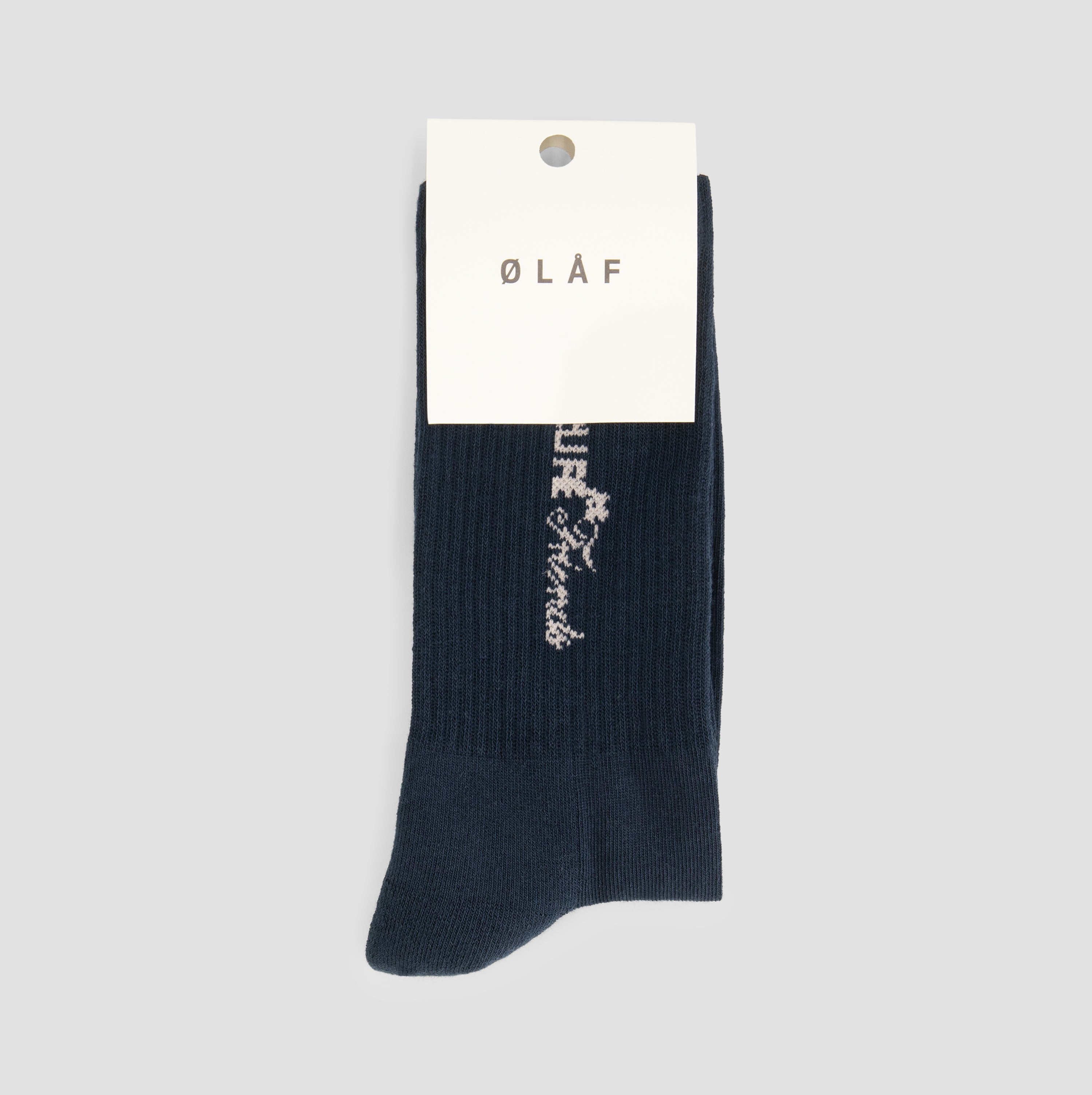 Script Friends Sock - Navy