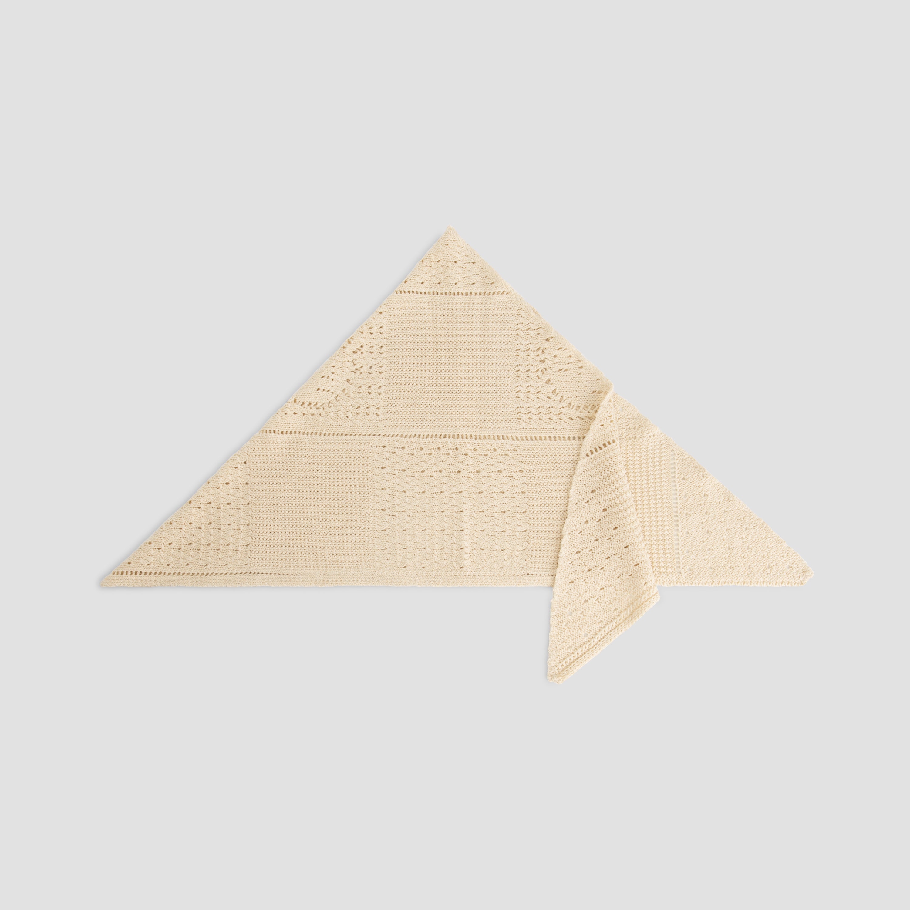 Face Logo Knit Bandana - Off White