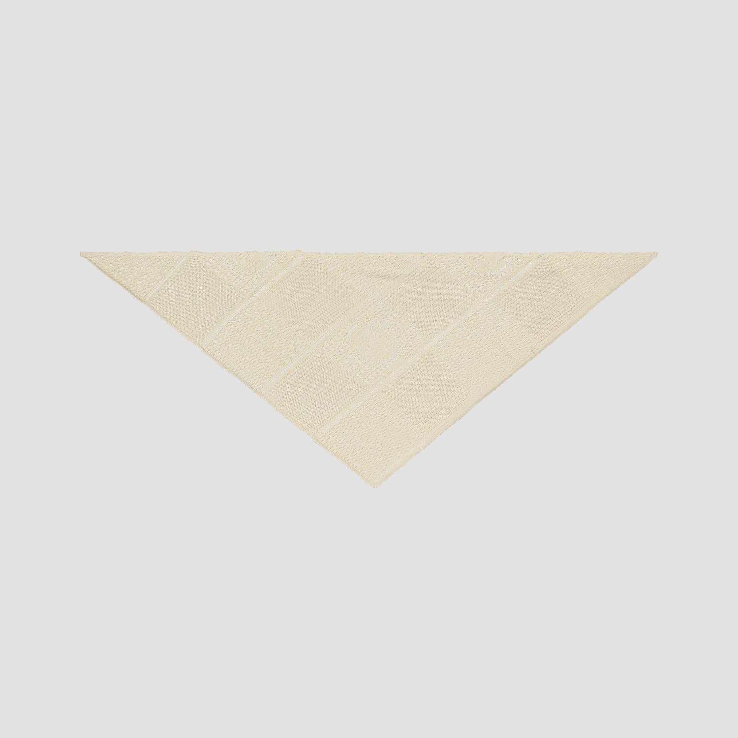 Face Logo Knit Bandana - Off White
