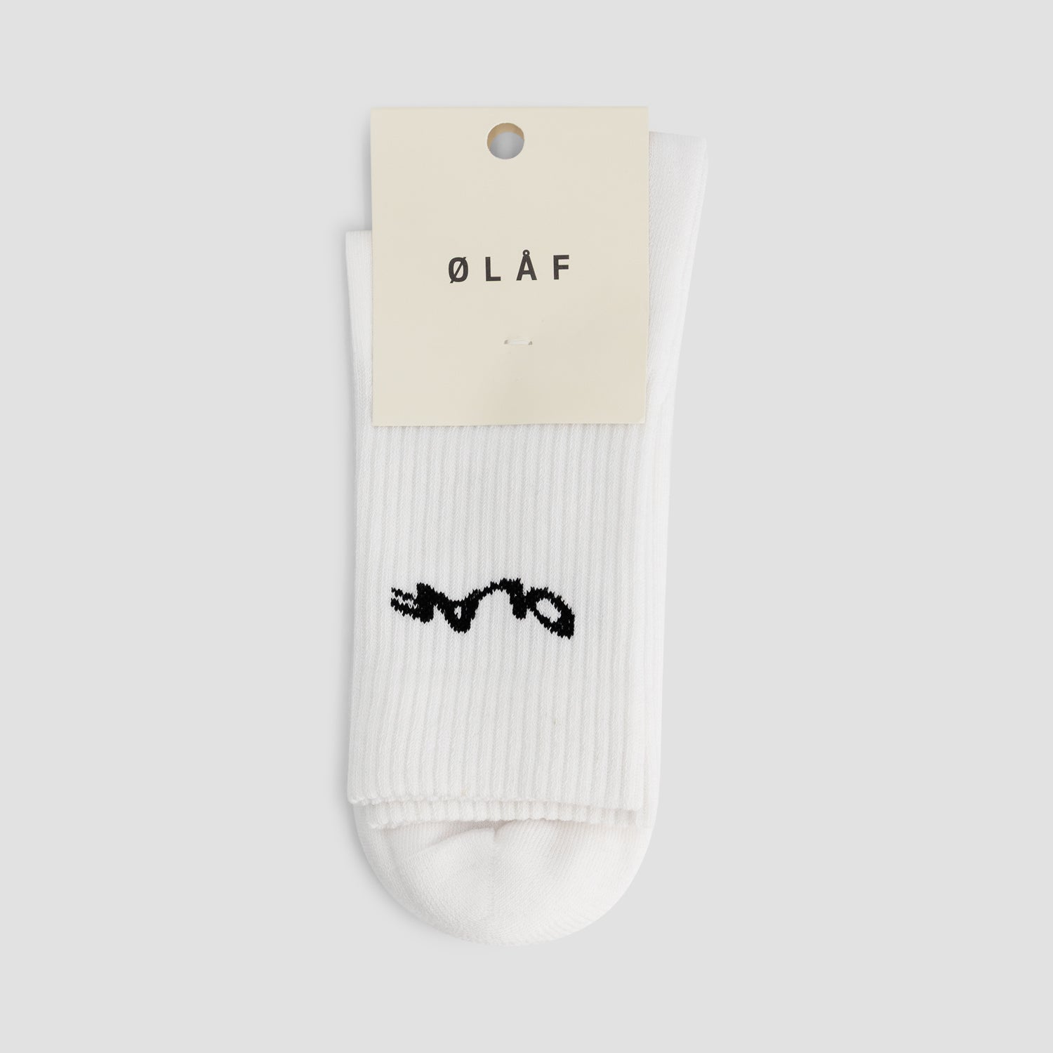 Wavy Drift Sock - Optical White