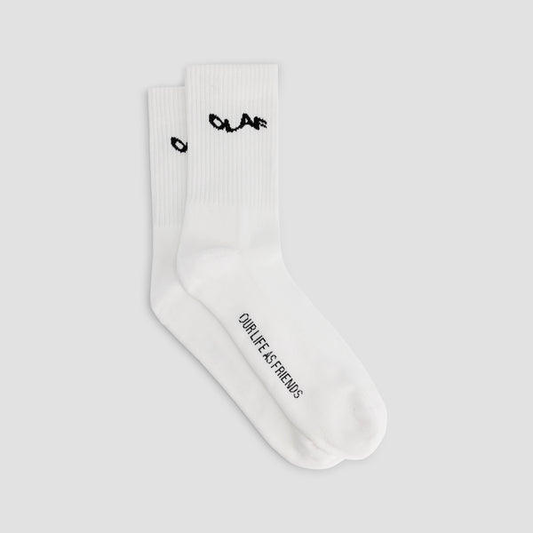 Wavy Drift Sock - Optical White