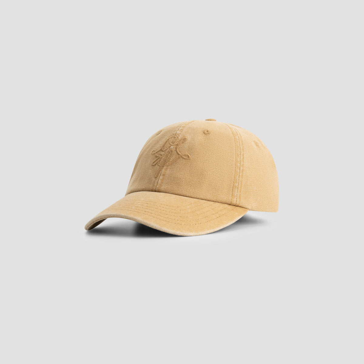 MONOGRAM WASHED CANVAS CAP | MEDAL BRONZE