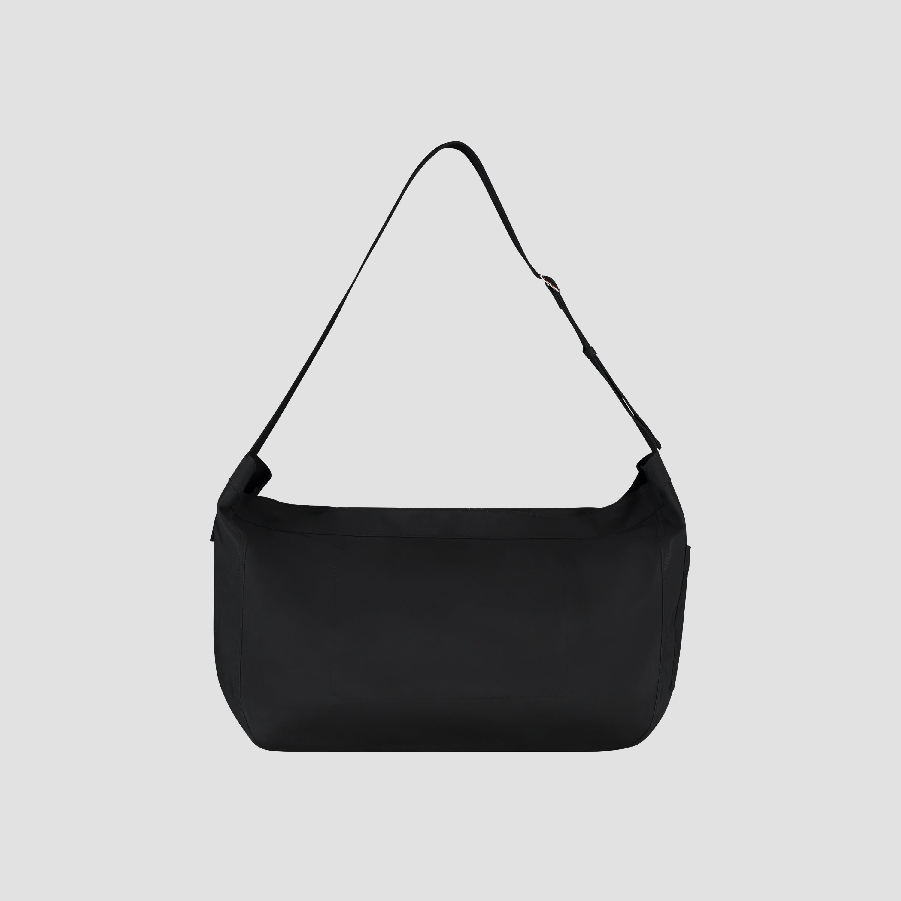 Nylon Newspaper Bag - Black