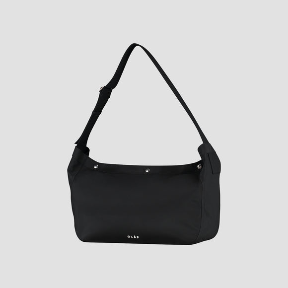 Nylon Newspaper Bag - Black
