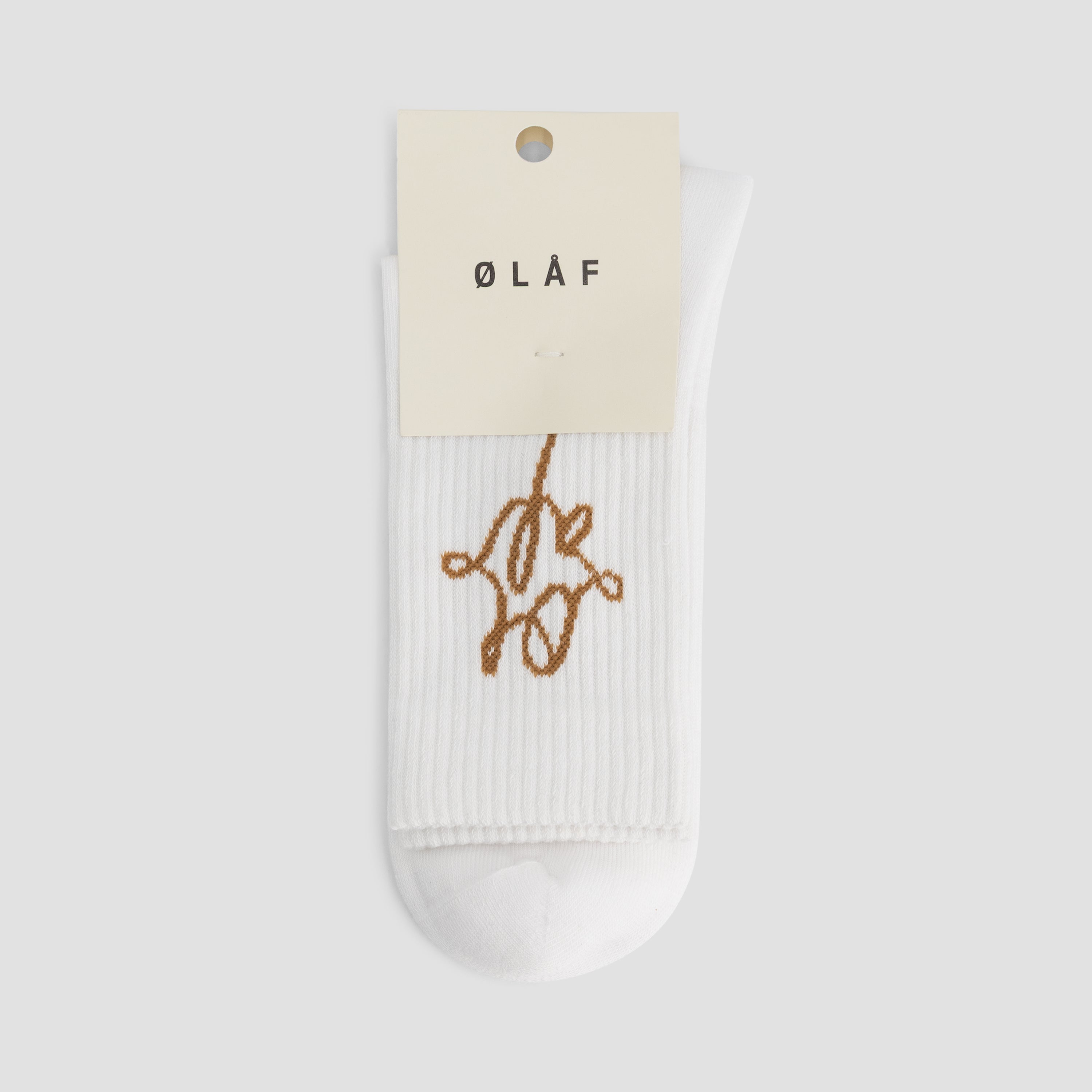 Monogram Sock - Optical White