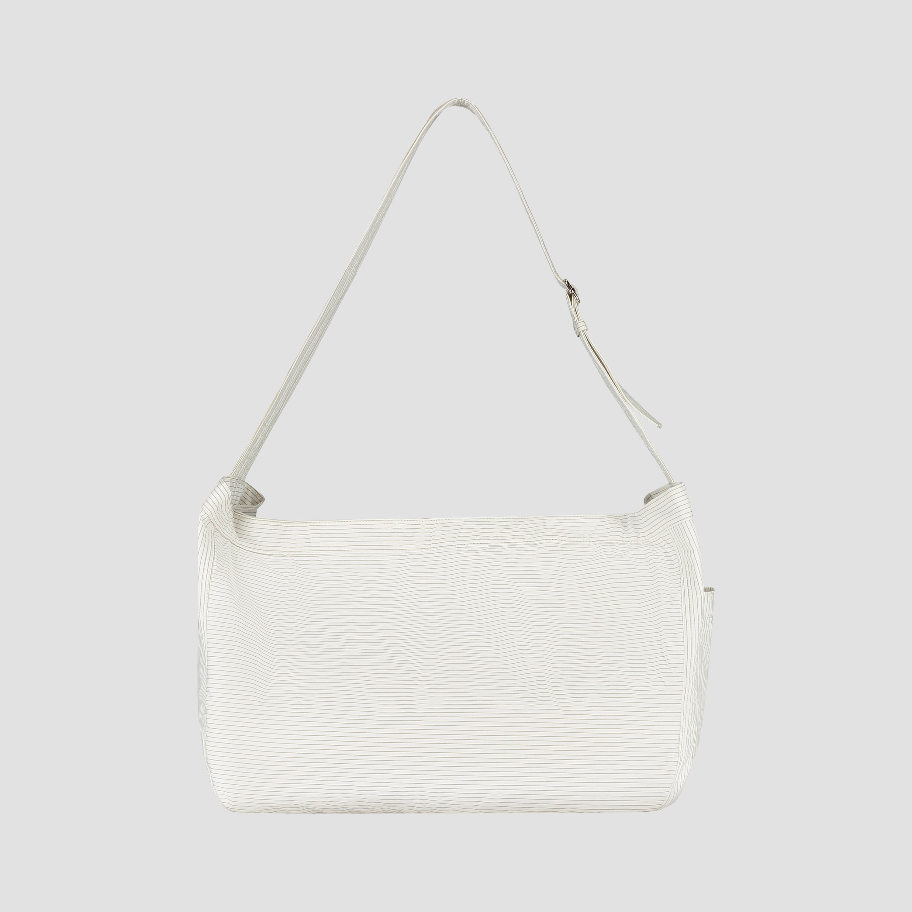 Stripe Newspaper Bag - Off-White