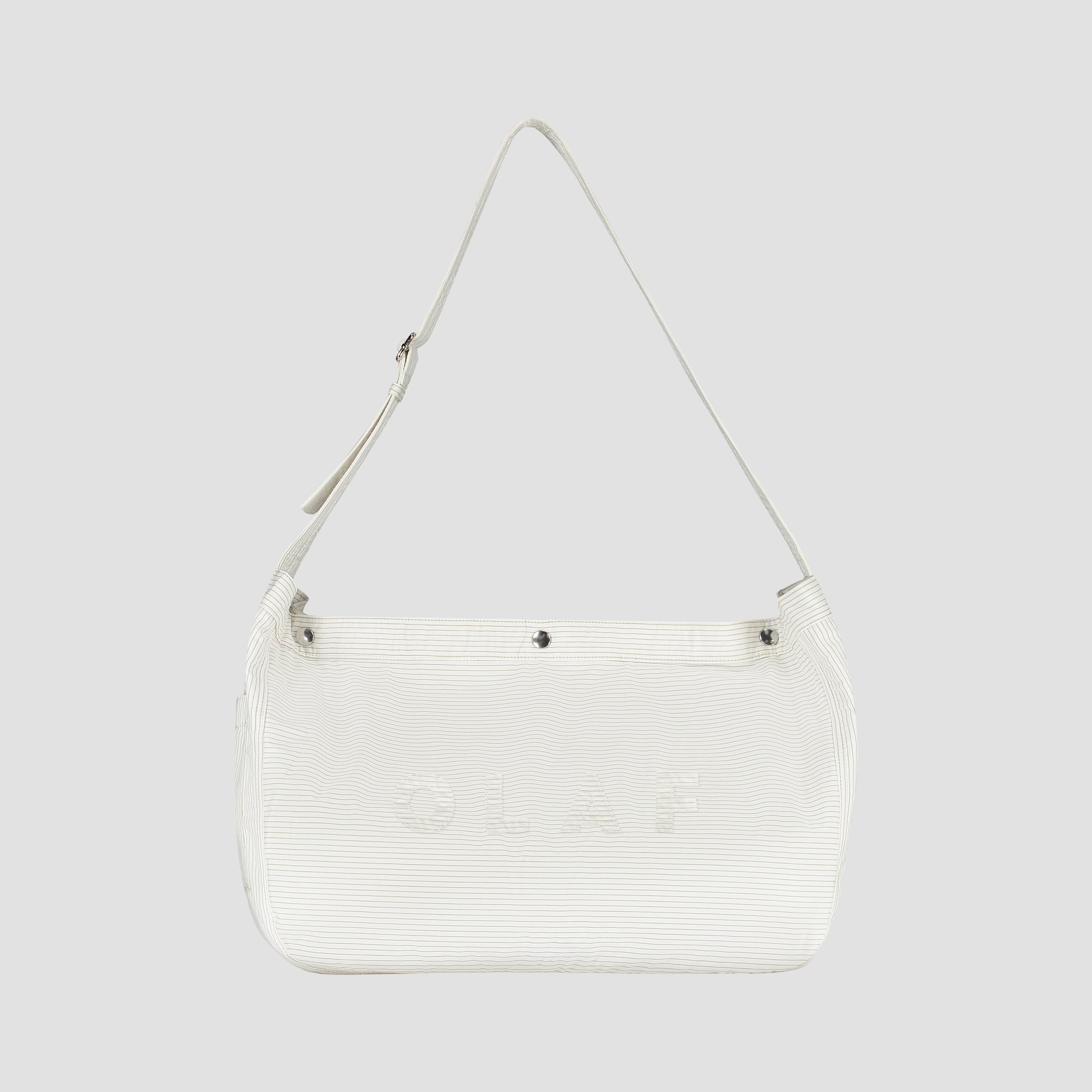 Stripe Newspaper Bag - Off-White