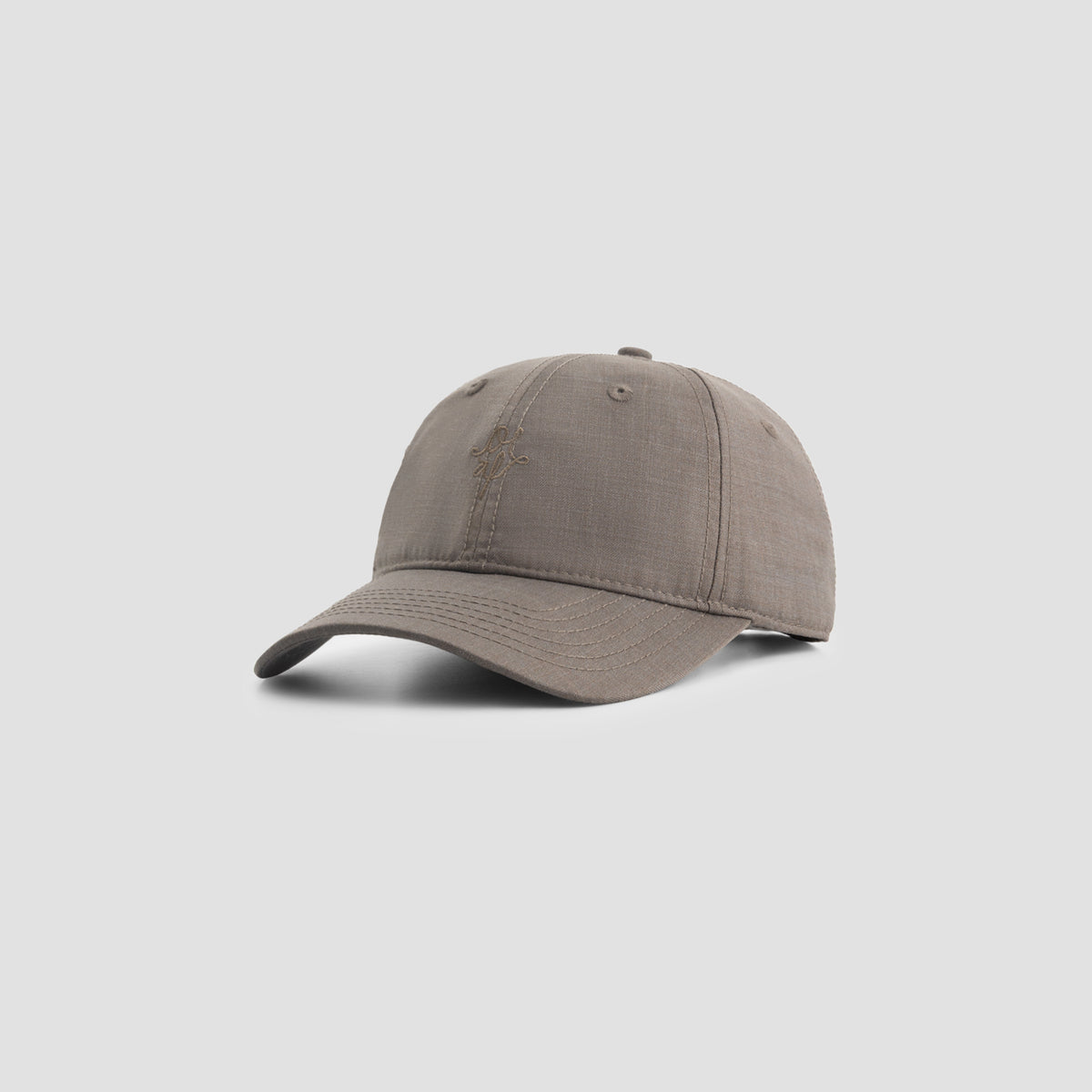 WOOL MONOGRAM CAP | CHOCOLATE CHIP