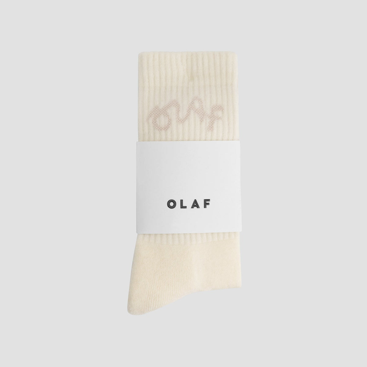 SIGNATURE LOGO SOCKS | OFF WHITE / MULCH