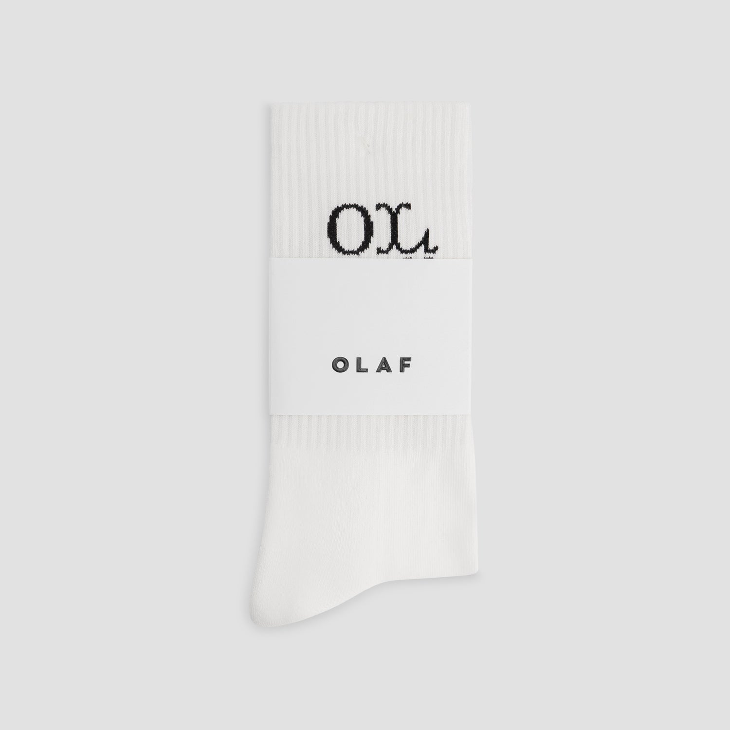 Western Logo Socks - Optical White