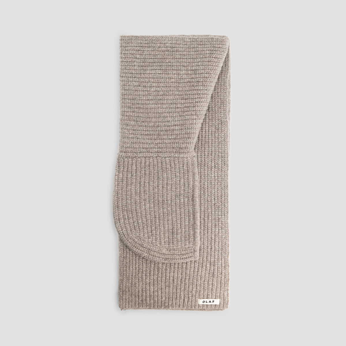WOOL HOODED SCARF | LINT