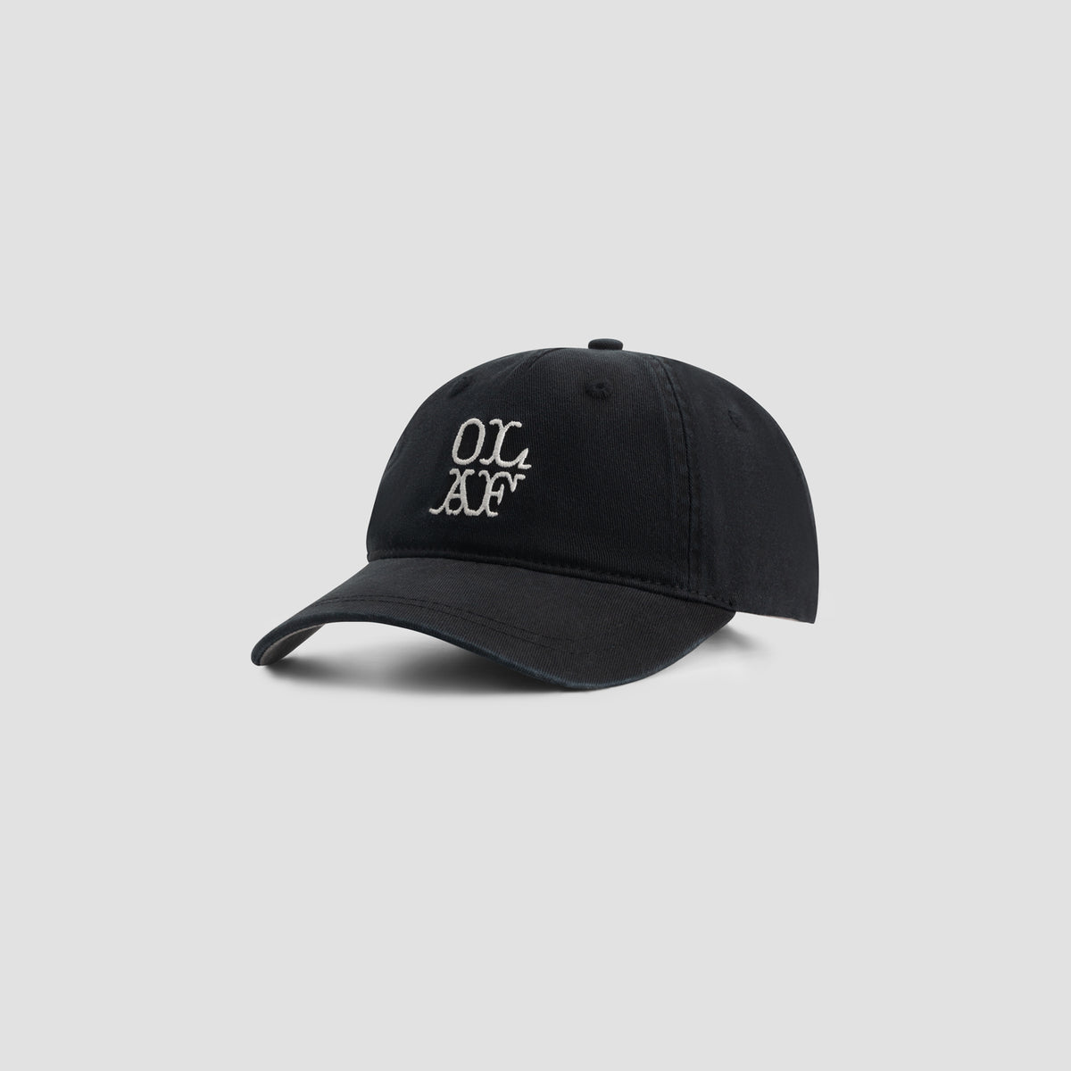 WASHED WESTERN LOGO CAP | BLACK