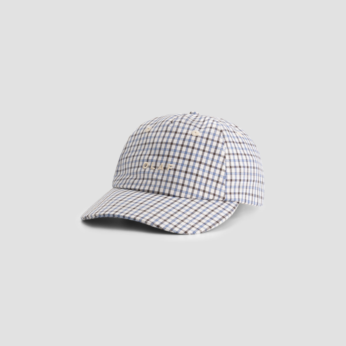 PLAID 5 PANEL CAP | BRACKEN / DUSTY BLUE