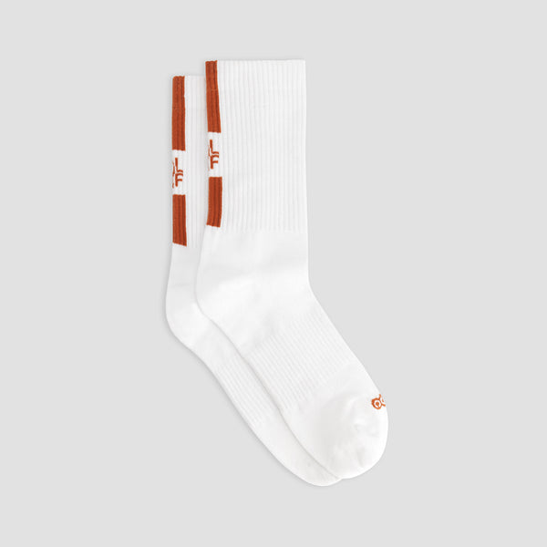 10 Year Socks - Optical White / Mocha Mousse