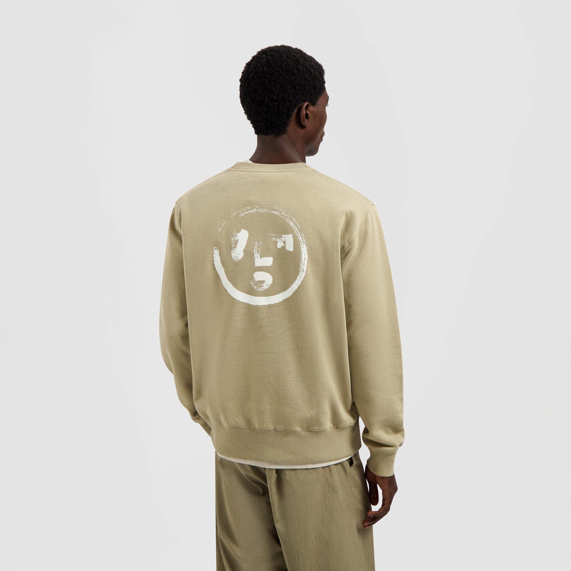 Brushstroke Face Crewneck - Treehouse