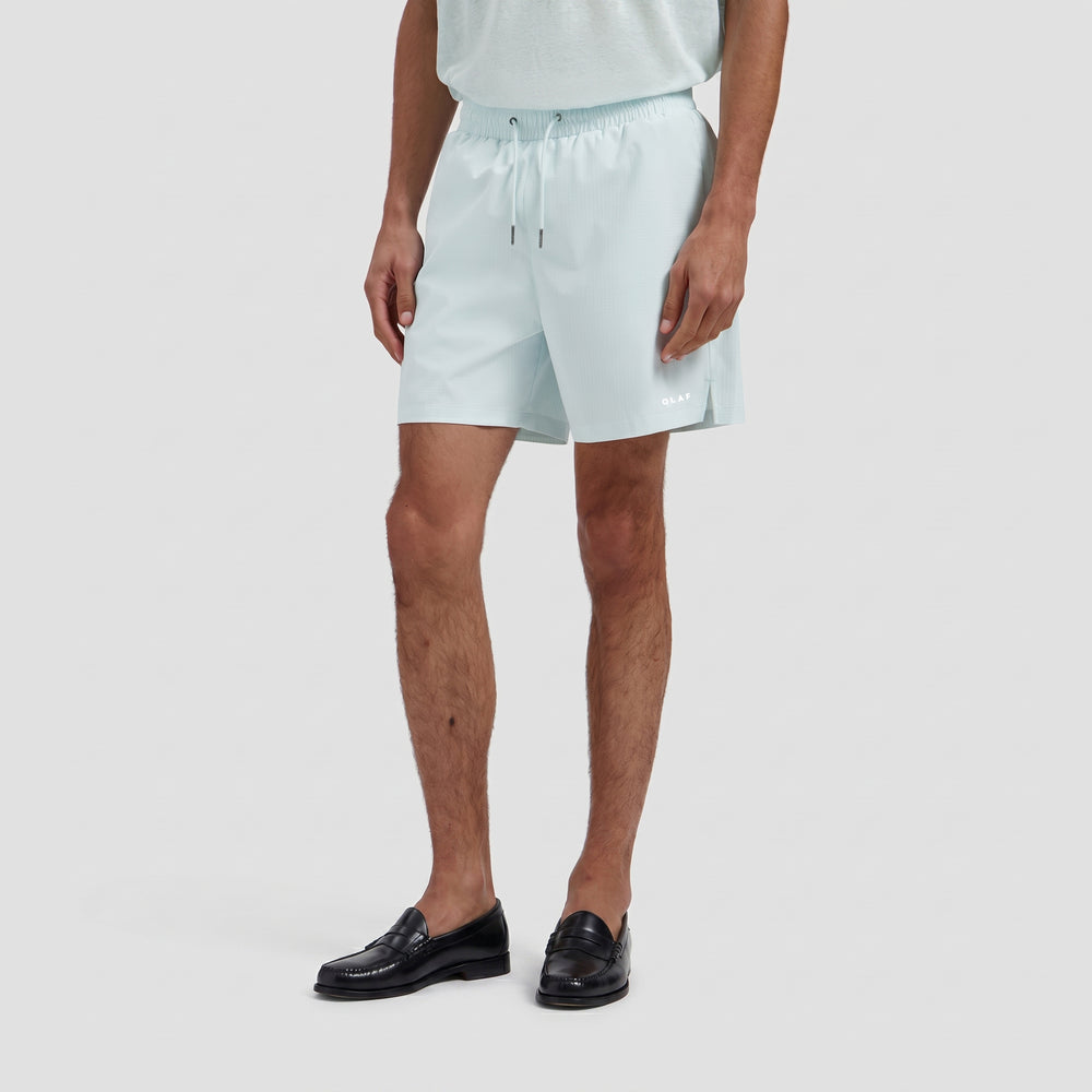 Texture Regular Swim Shorts - Salt Air