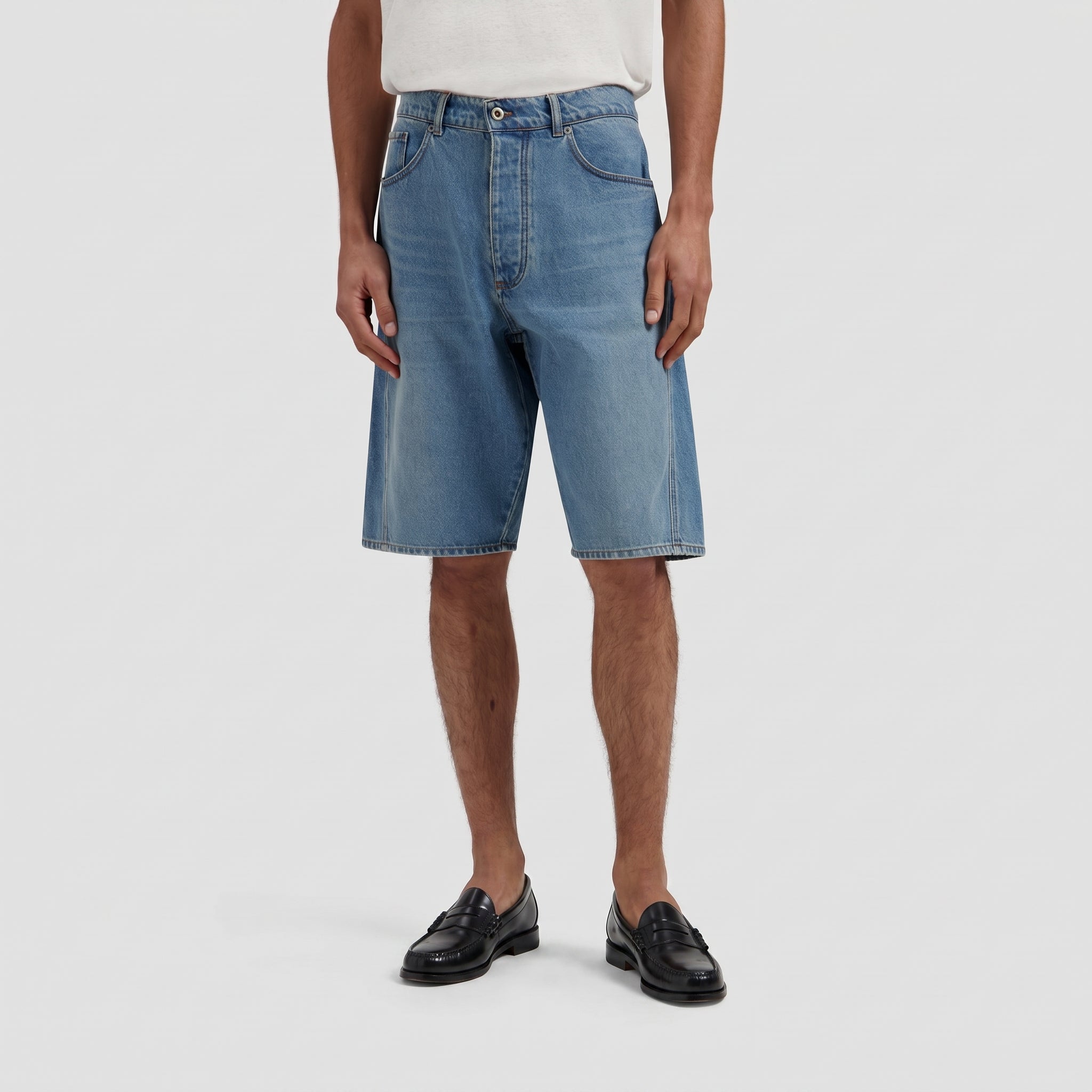 Denim Shorts - Light Indigo