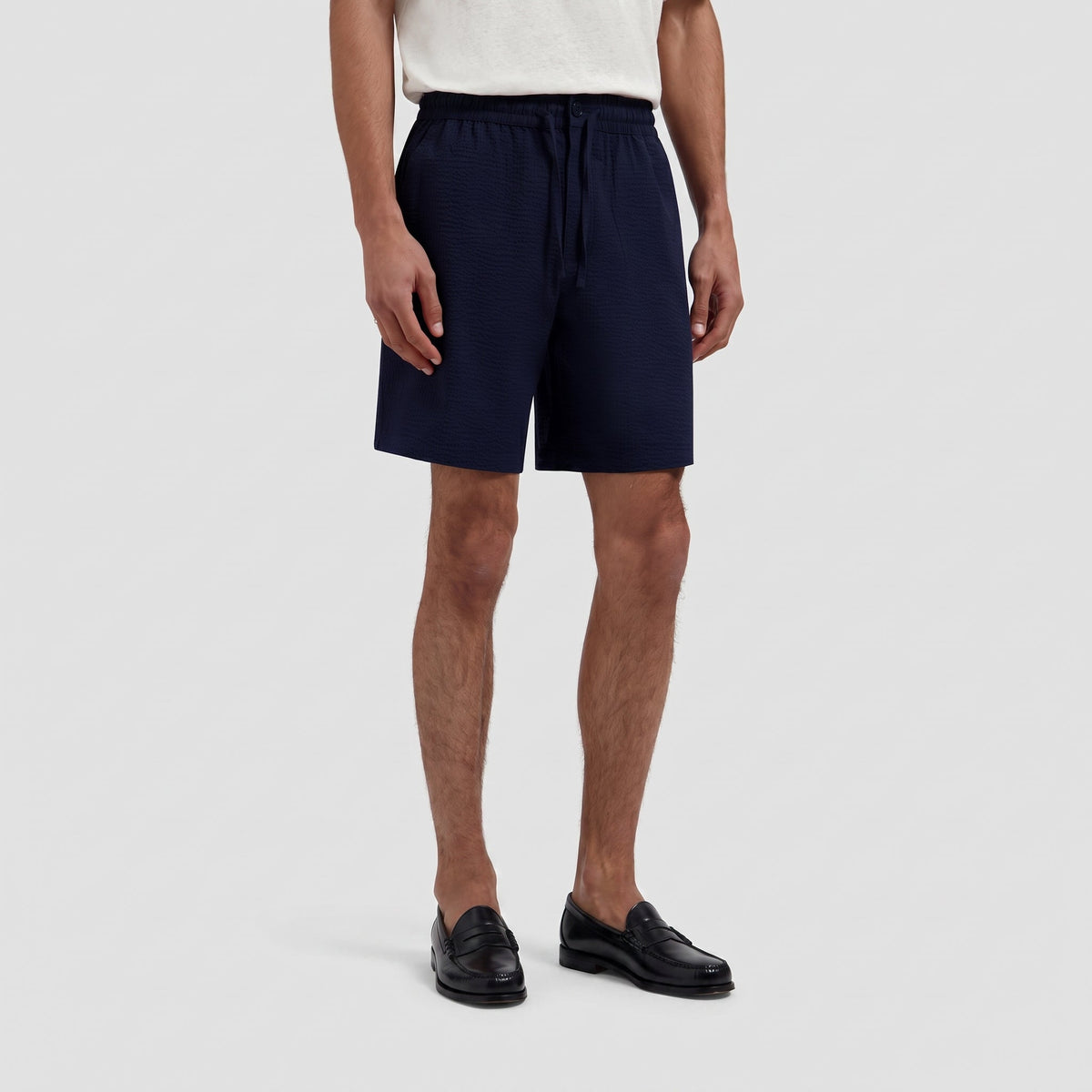 SEERSUCKER SHORTS | NAVY