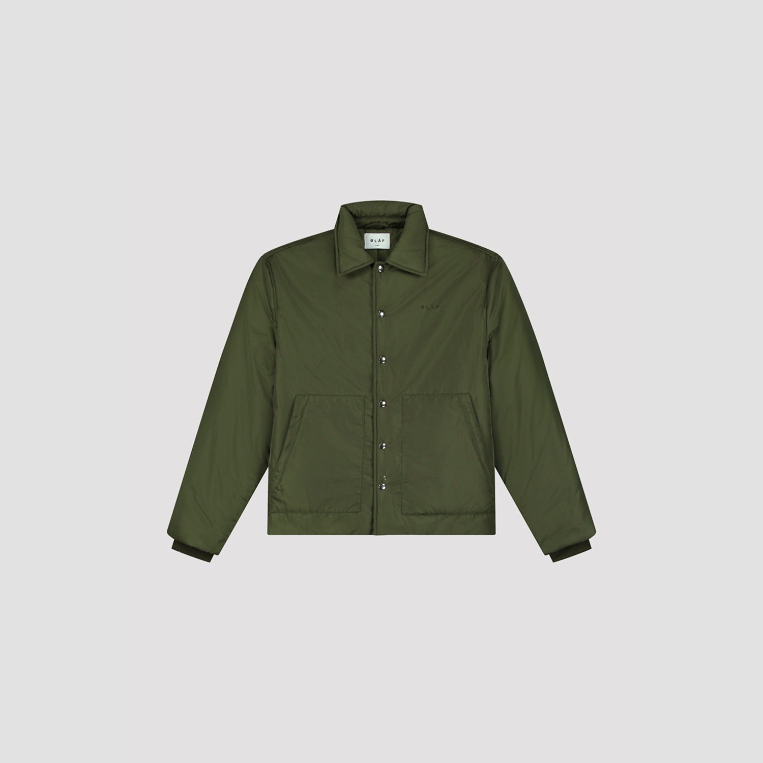 Padded Coach Jacket - Olive Green
