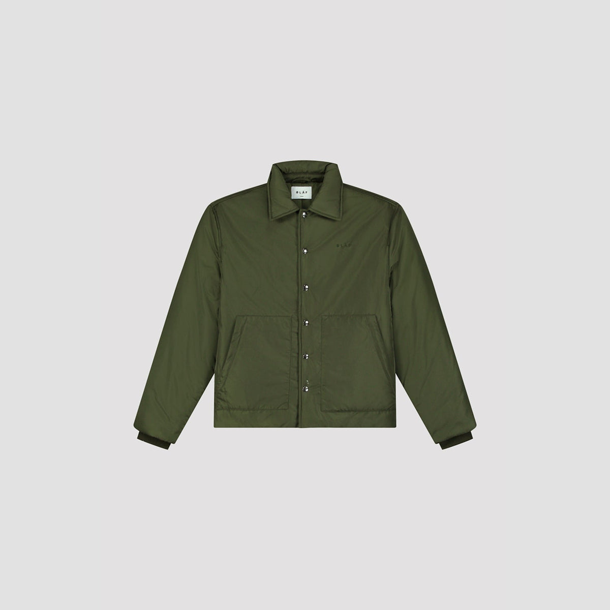 OLAF PADDED COACH JACKET | OLIVE GREEN