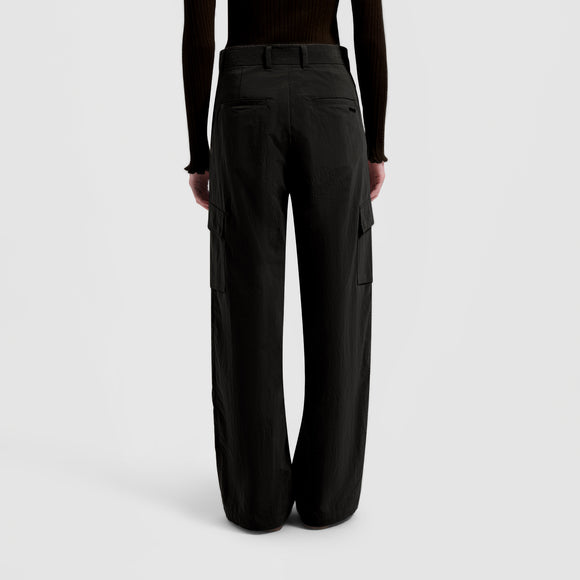 WMN Nylon Cargo Pants - Black