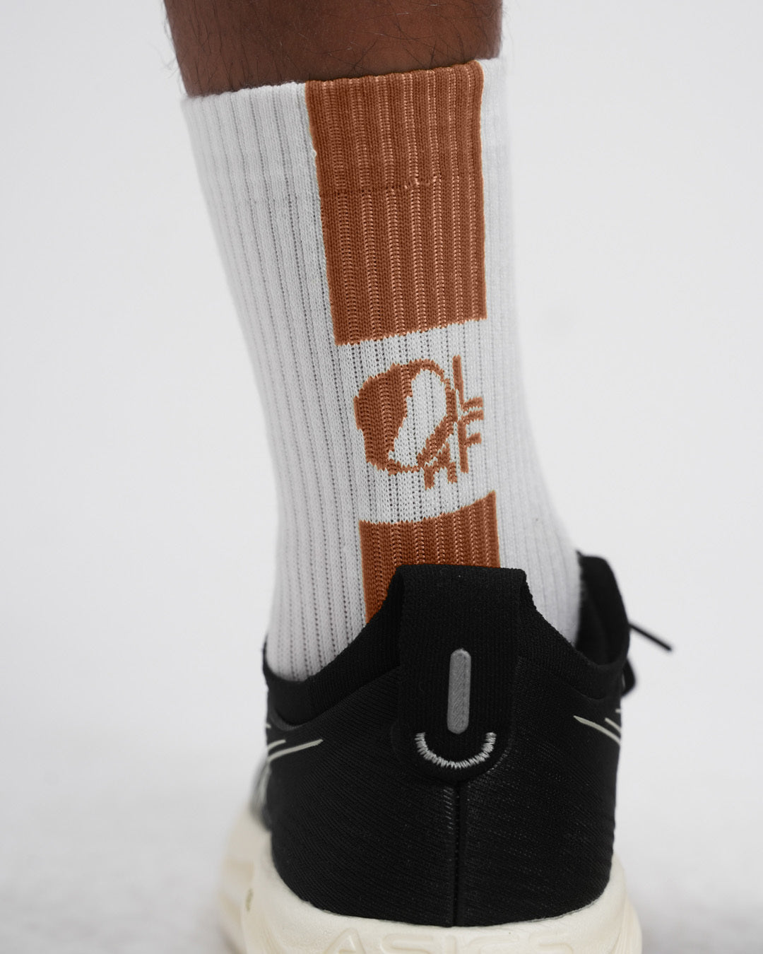 10 Year Socks - Optical White / Mocha Mousse
