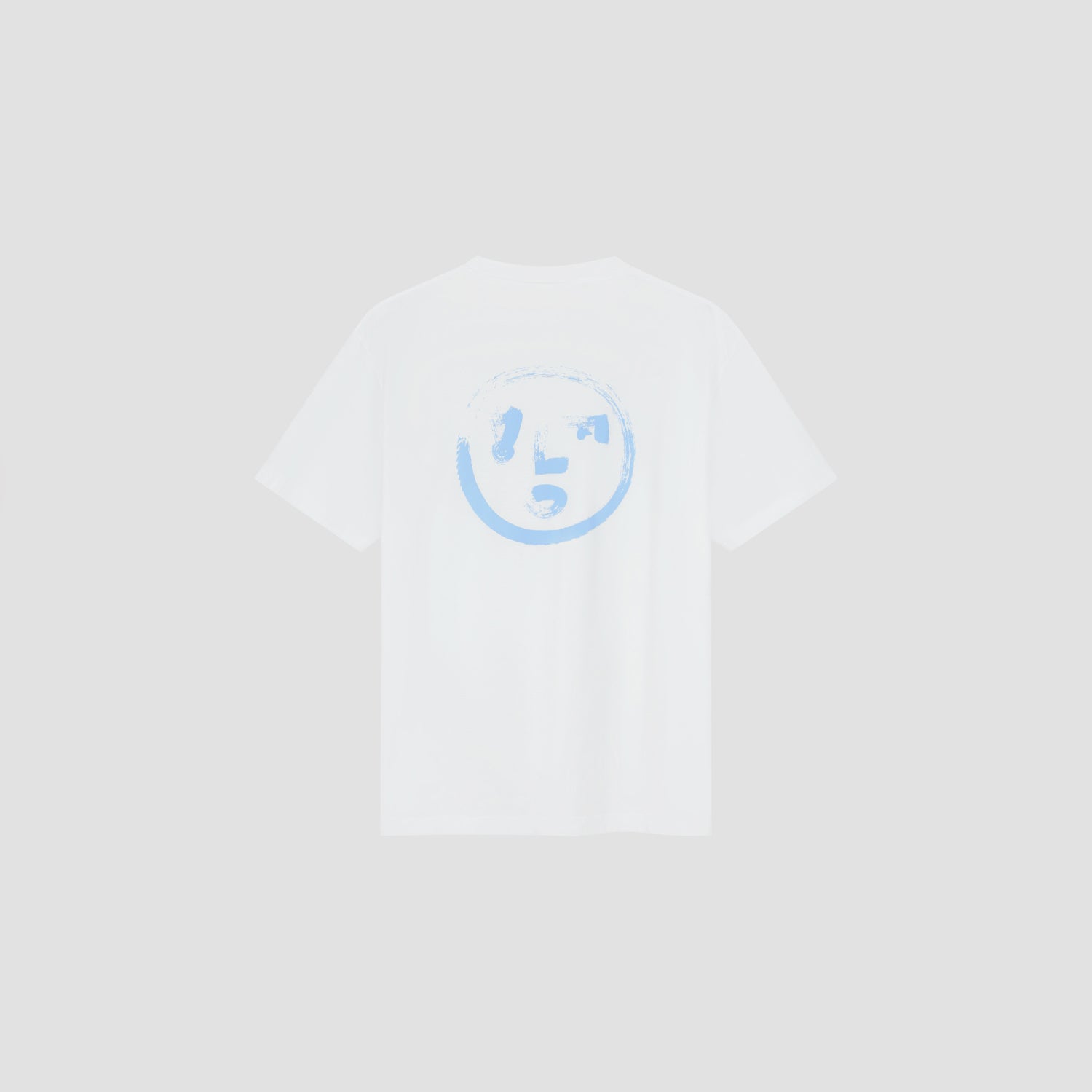 Brushstroke Face Tee - Optical White