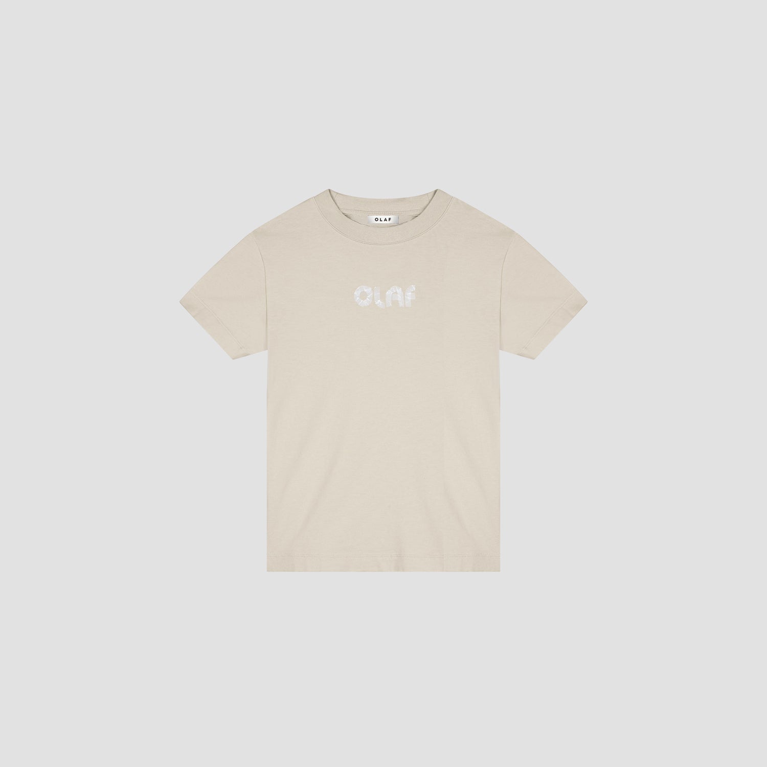 Olaf Tape Baby Tee - Cement