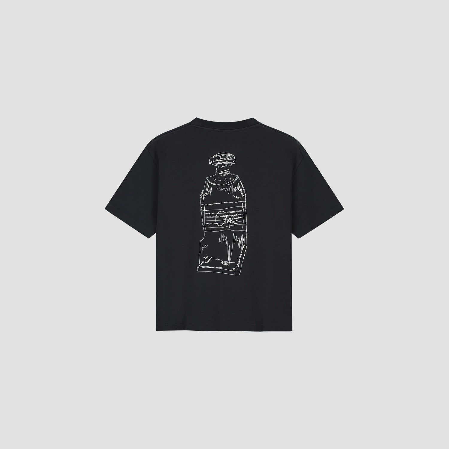 Paint Tube Oversized Tee - Black