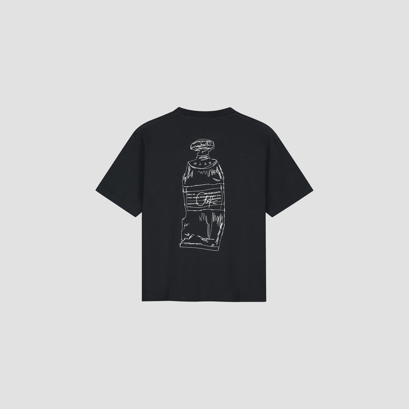 Paint Tube Oversized Tee - Black