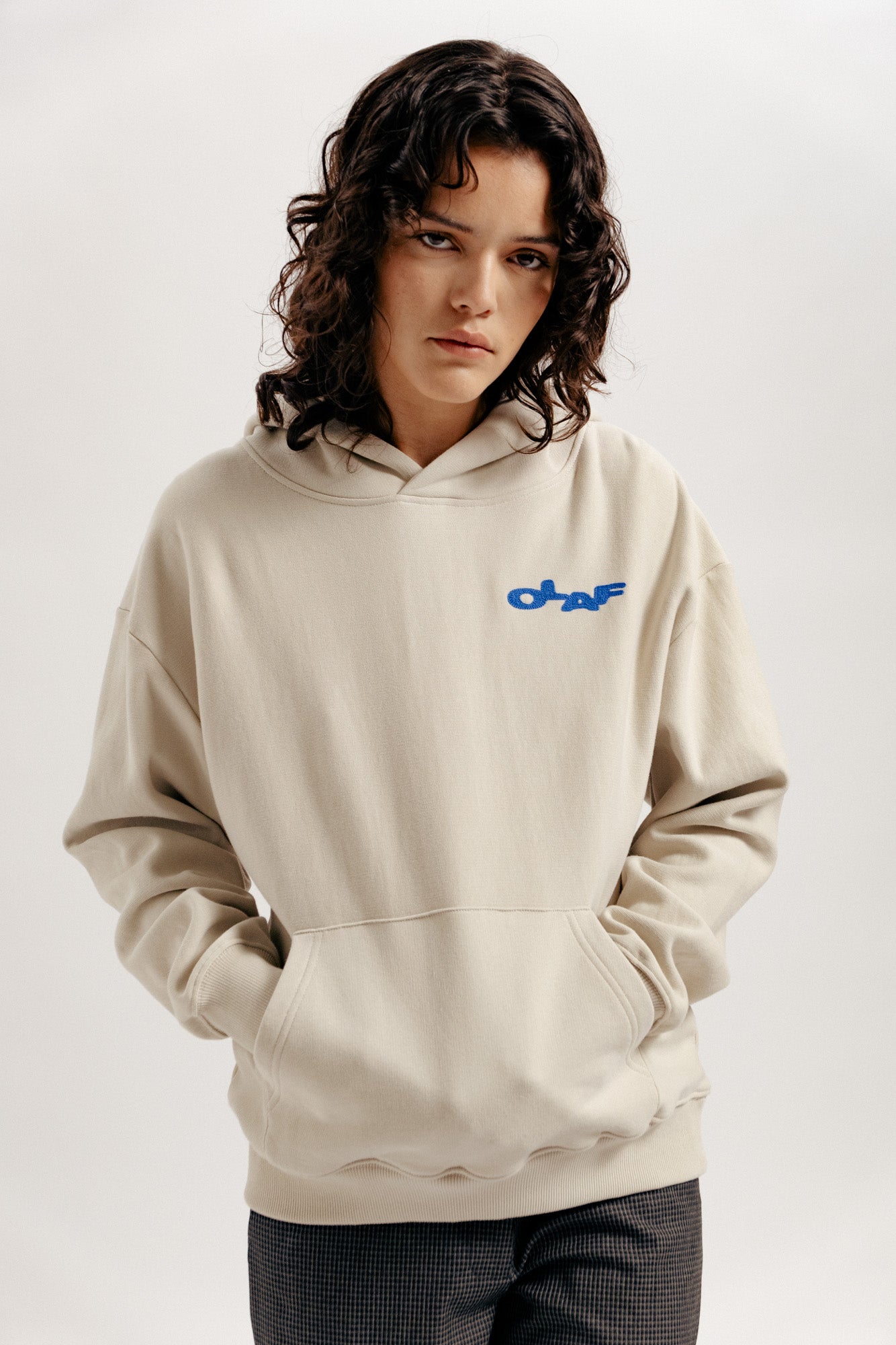 WMN Shift Logo Hoodie - Cement