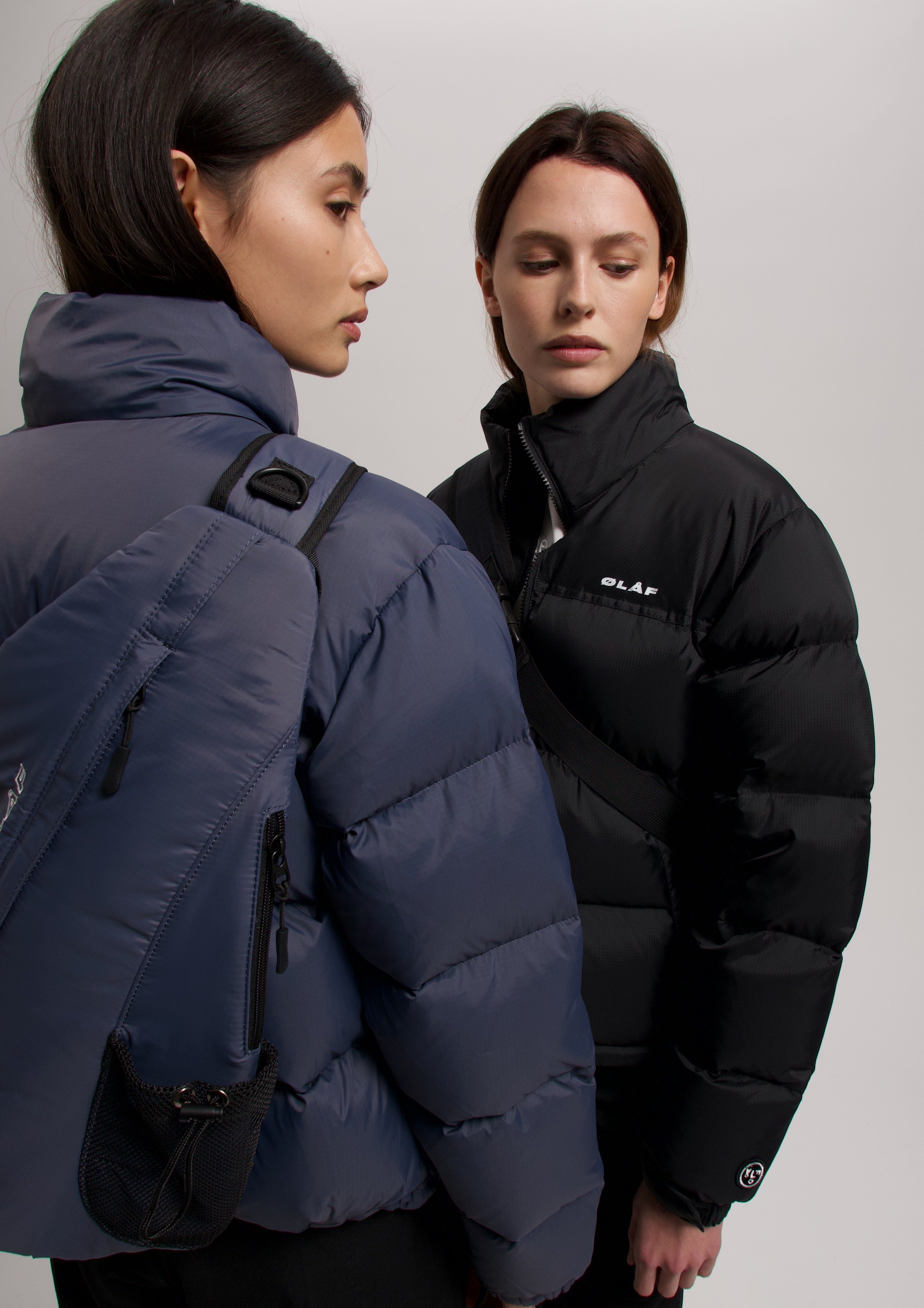 Puffer Sling Bag - Blue Slate