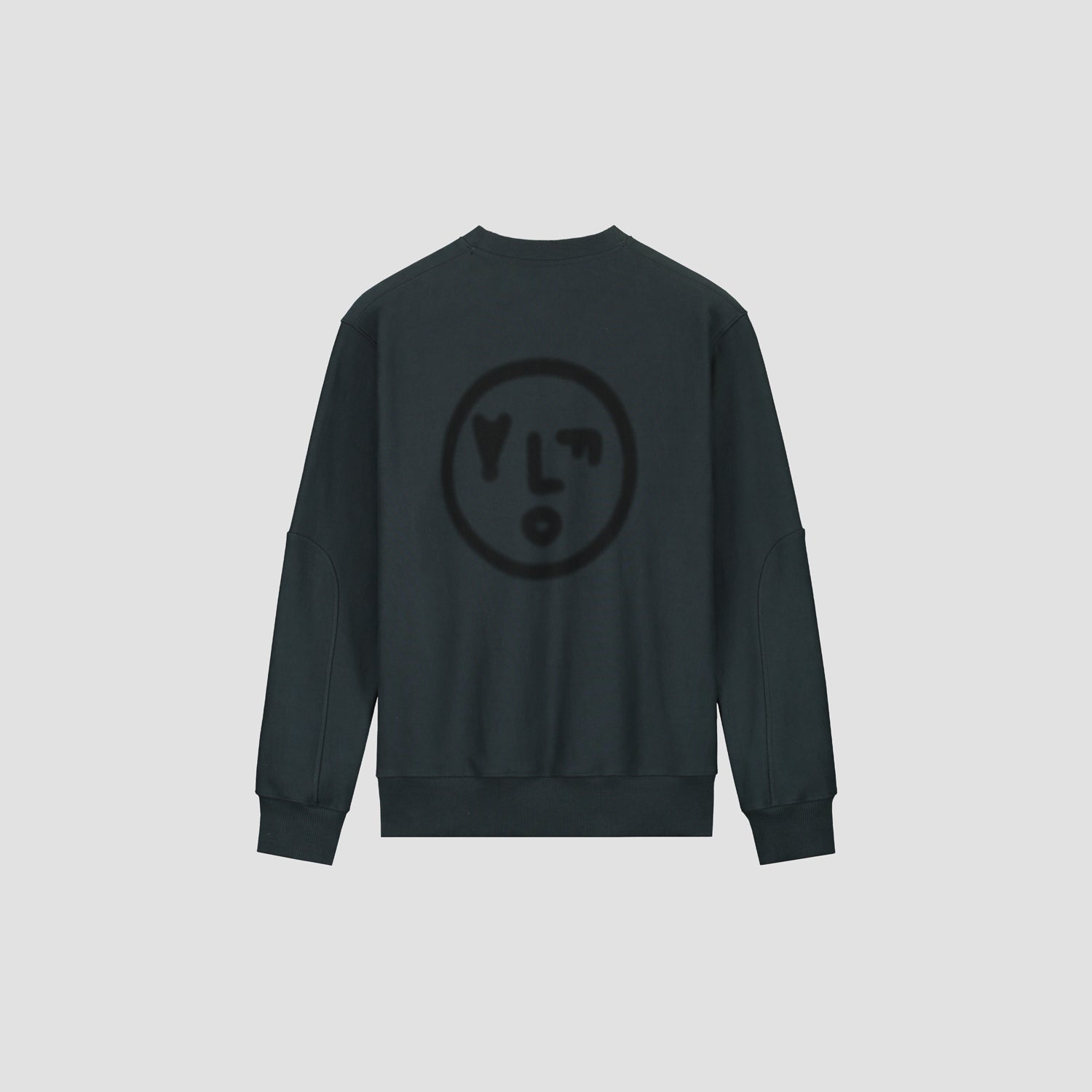 Blur Face Crewneck - Slate Grey