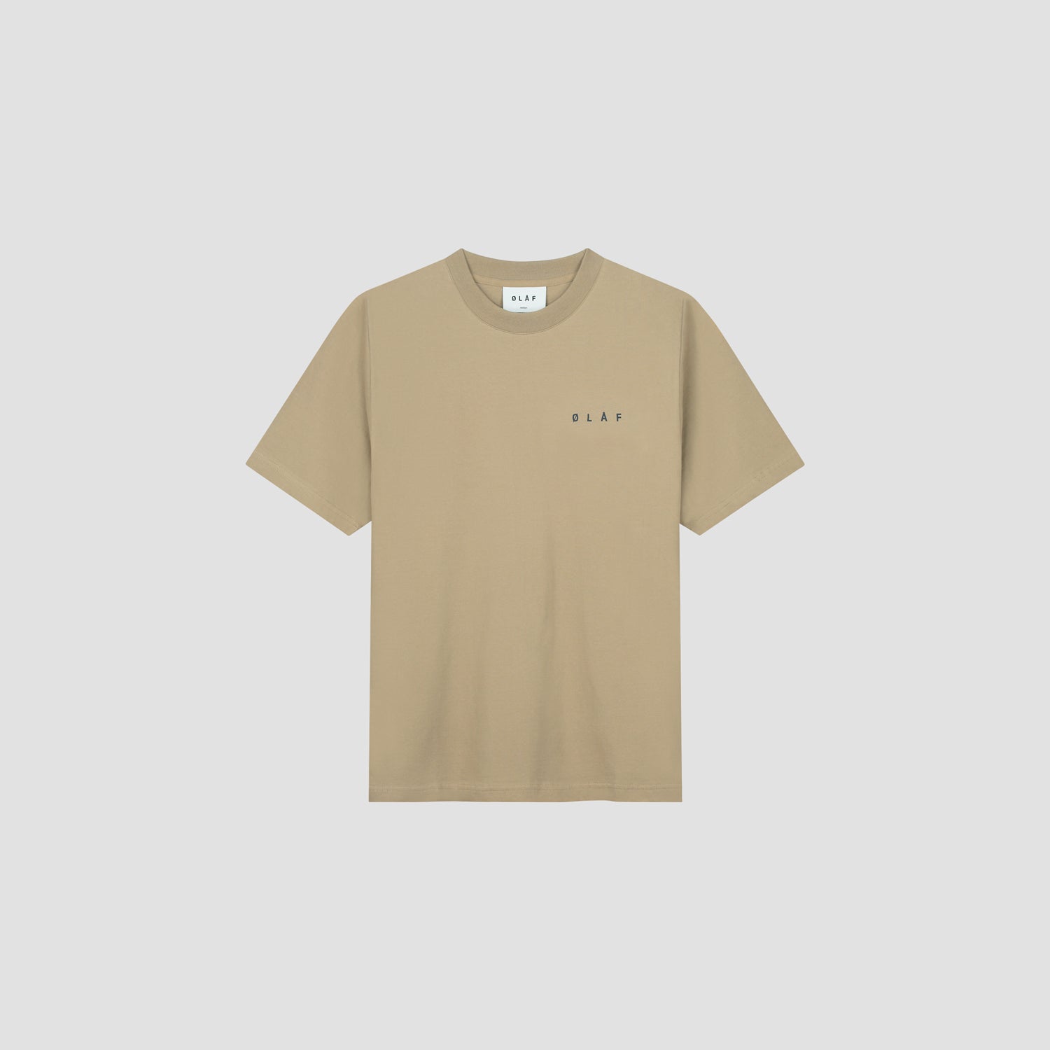 Pixelated Face Tee - Tan Brown