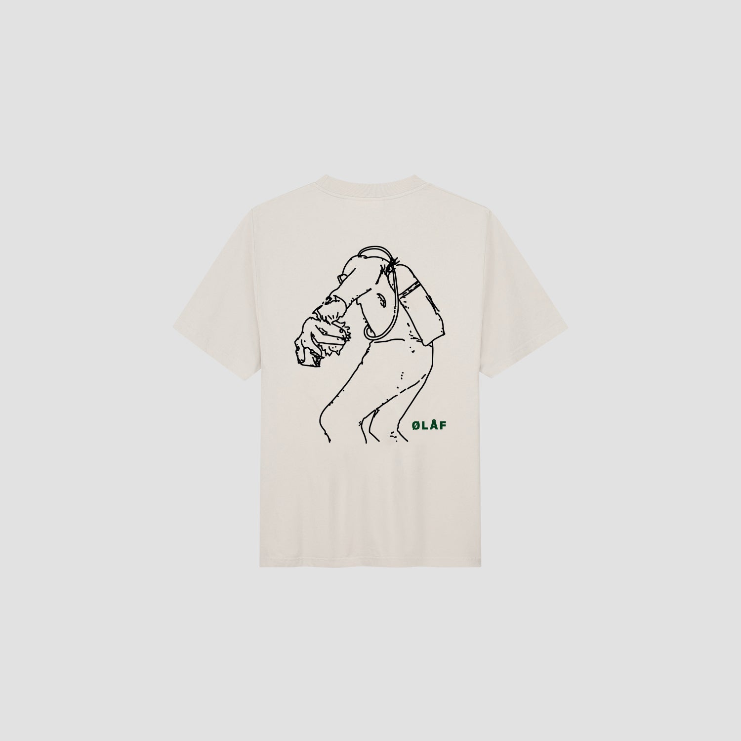 Diver Outline Tee - Cement