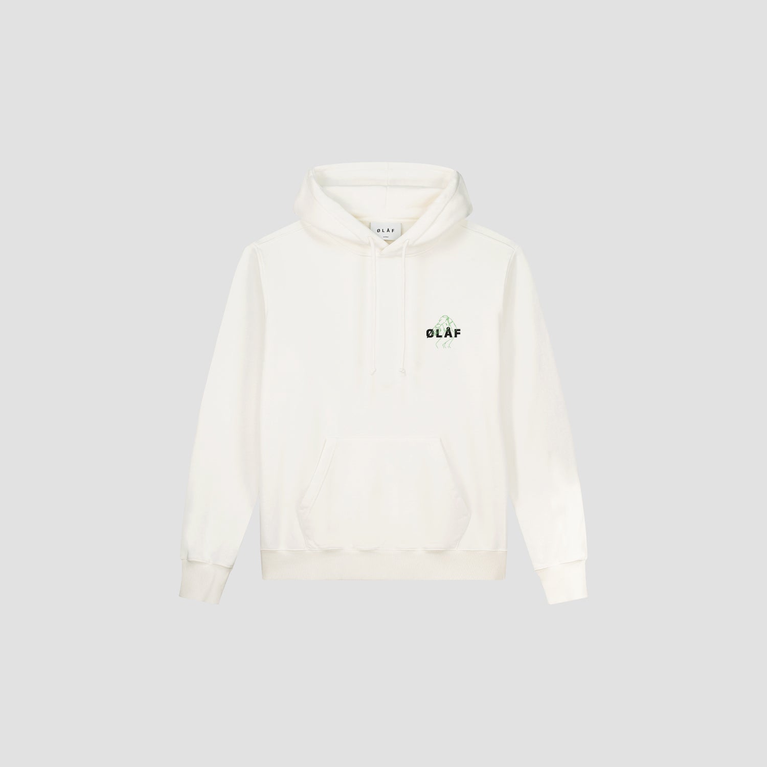 Diver Outline Hoodie - White