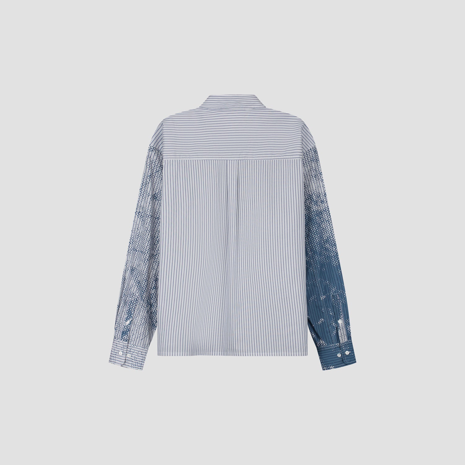 Diver Stripe Boxy Shirt - Mid Blue / Navy