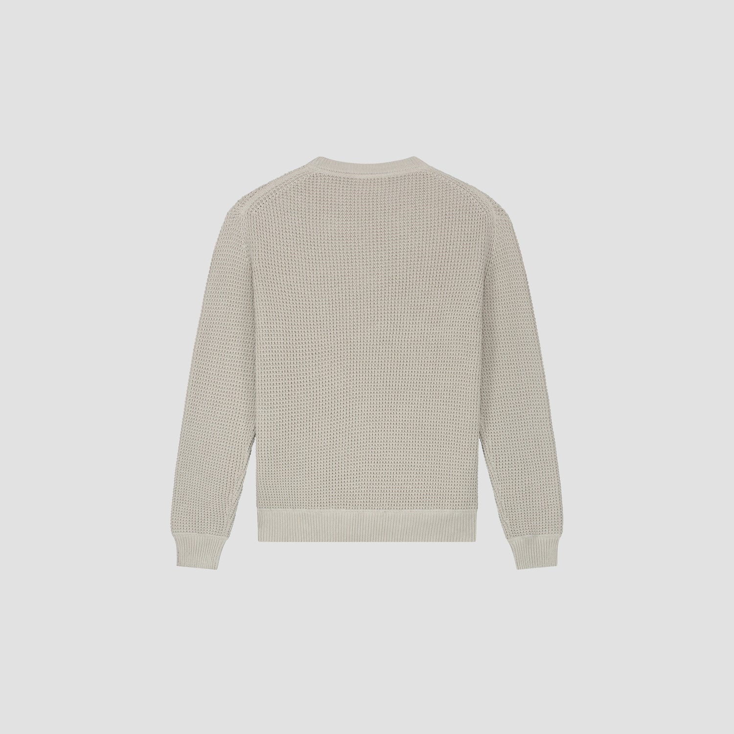 Drift Waffle Knit Crewneck - Cement