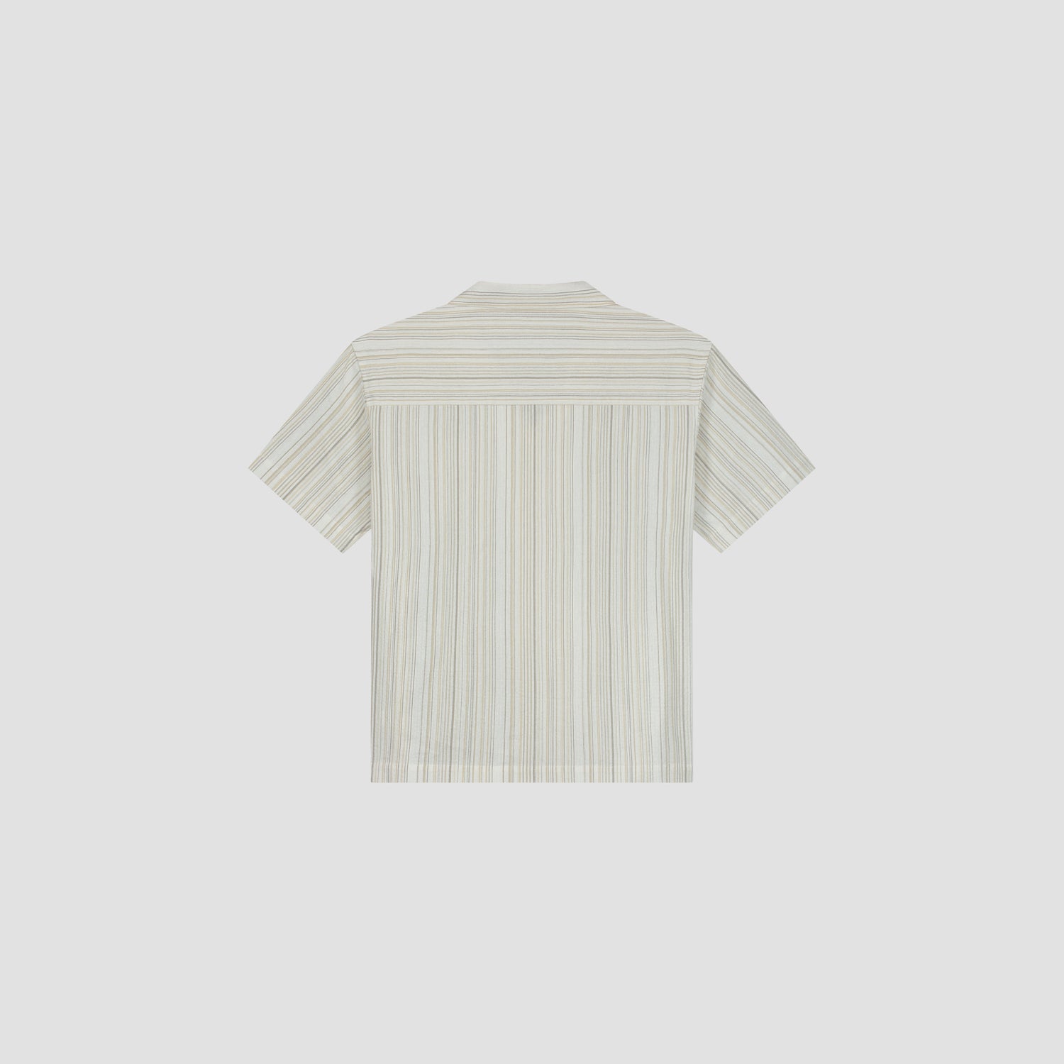 Stripe Shirt SS - Brown / White