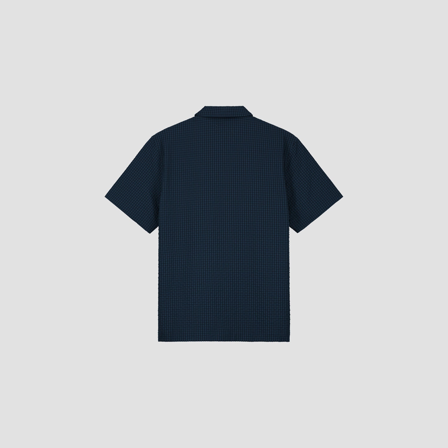 Seersucker Shirt SS - Navy