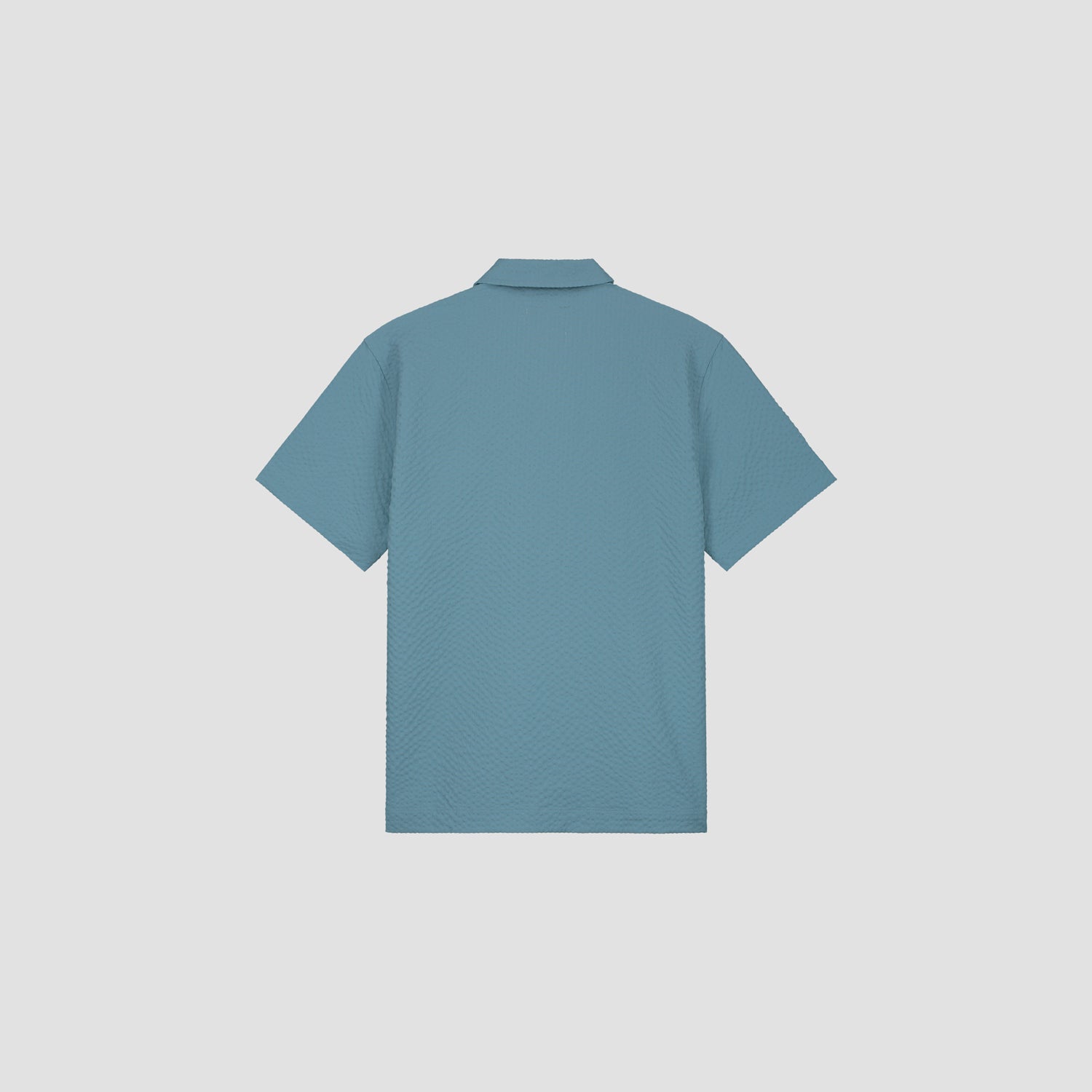 Seersucker Shirt SS - Storm Blue
