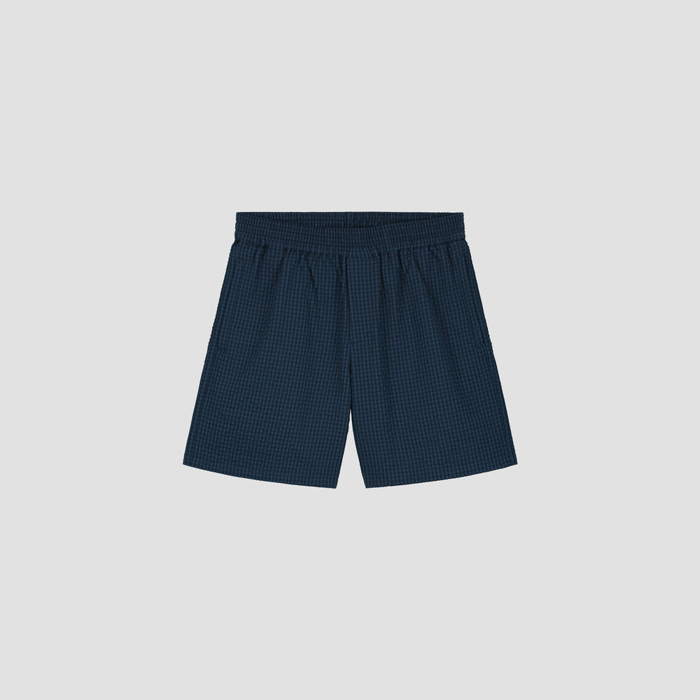 Seersucker Shorts - Navy