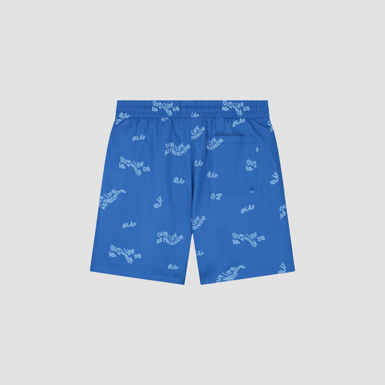 Wavy AOP Swim Shorts - Blue