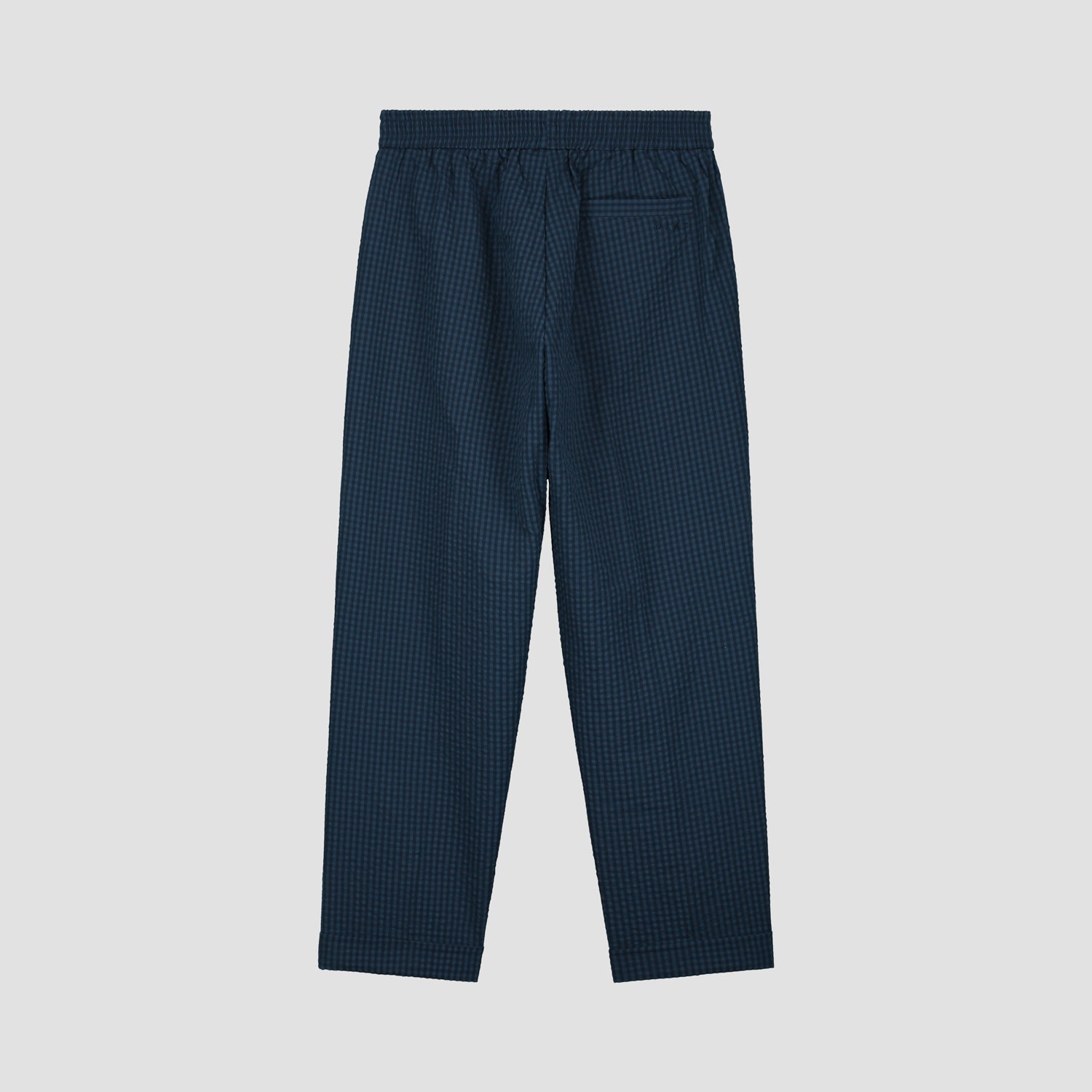 Seersucker Slim Pants - Navy
