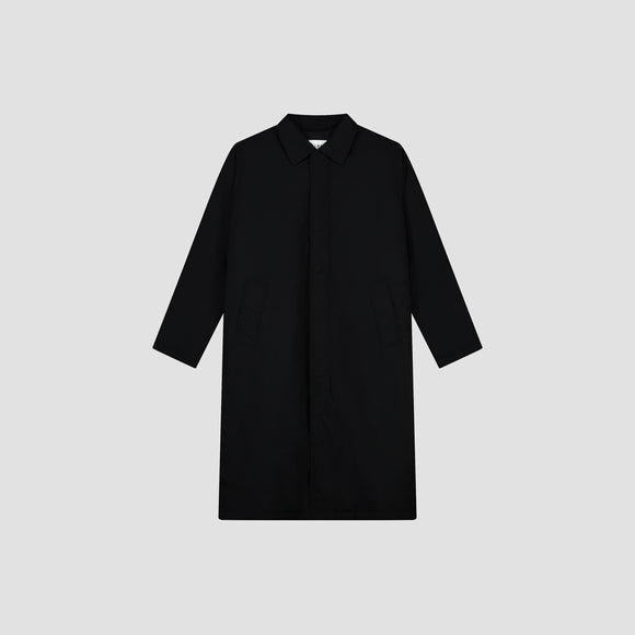 Nylon Padded Mac - Black