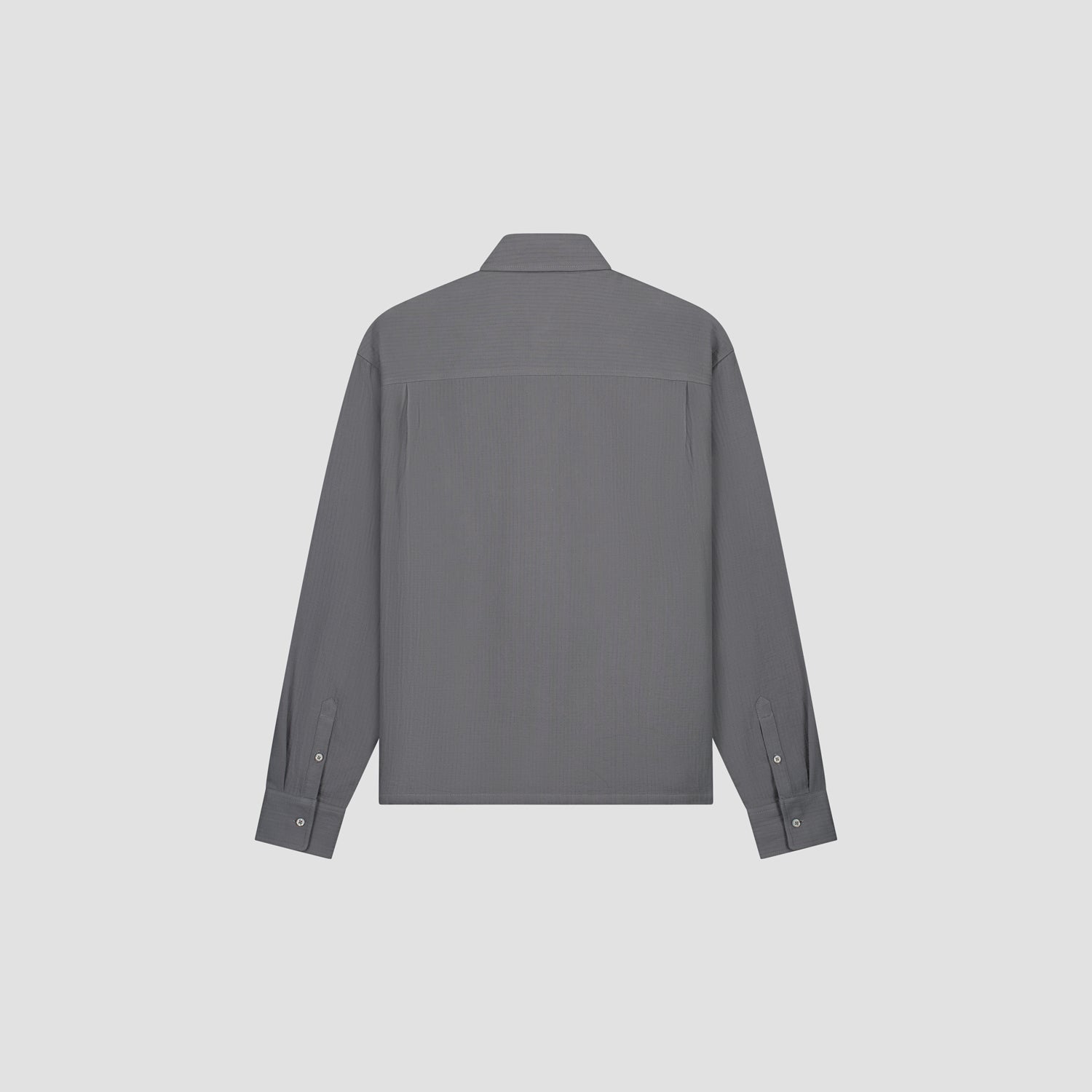 Double Faced Boxy Shirt - Grey