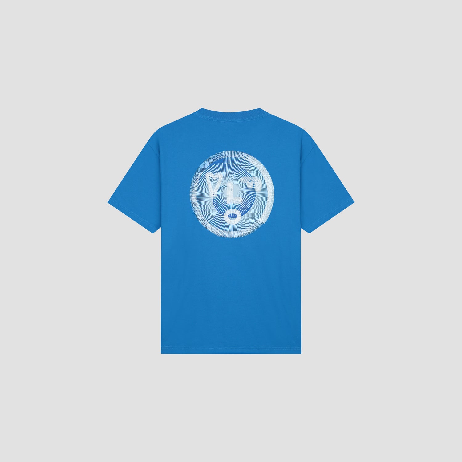 Spiral Face Tee - Bright Blue
