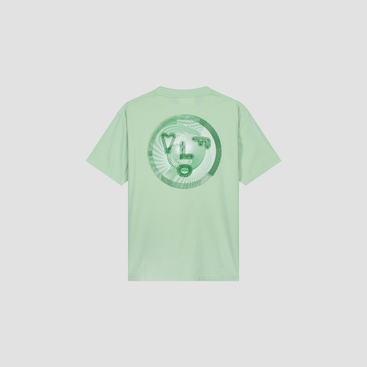 SPIRAL FACE TEE | PALE GREEN