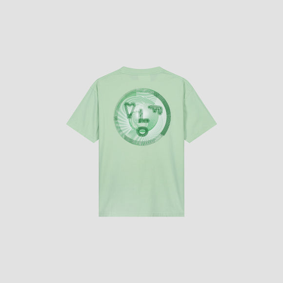 Spiral Face Tee - Pale Green